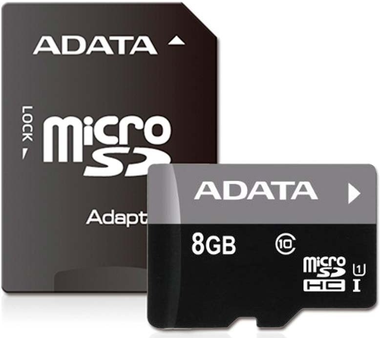 ADATA Premier microSDHC, 8GB + adaptér