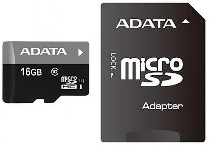 Adata Premier microSDHC, UHS-I U1, Class 10, 16 GB + adaptér
