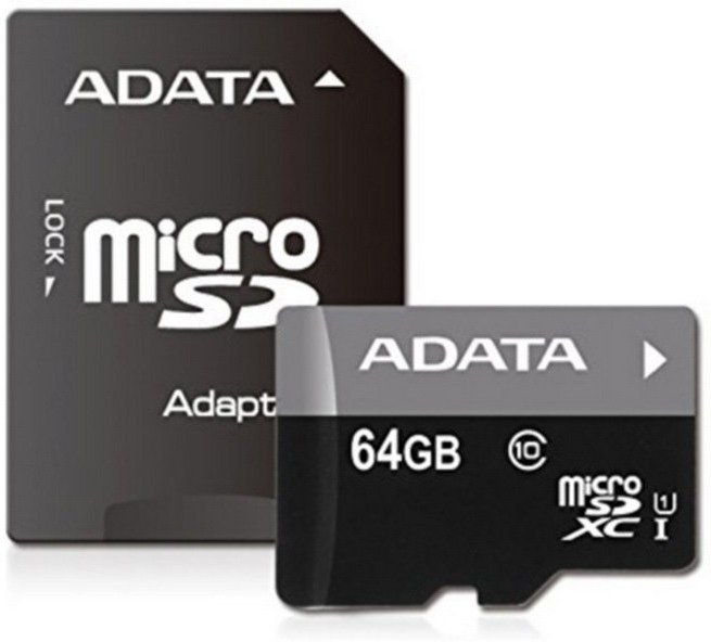 Adata Premier microSDXC, UHS-I U1, Class 10, 64 GB + adaptér
