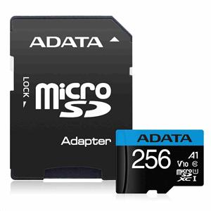 Adata Premier microSDXC, UHS-I U1, Class 10, V10, A1, 256 GB + adaptér