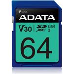 Adata Premier Pro SDXC, UHS-I U3, Class 10, V30, 64 GB