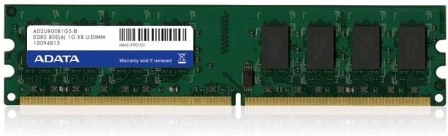 ADATA RAM, 800MHz, 1GB, DDR2, bulk