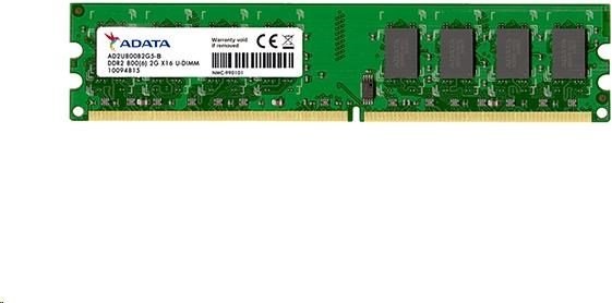 ADATA RAM, DDR2, 2GB, 800MHz, U-DIMM Retail