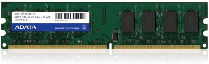 ADATA RAM, DDRAM2, 4GB (2x2GB), 800 MHz, CL6