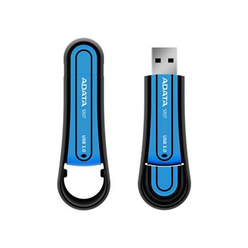 Adata S107 128GB, flashdisk, USB 3.0, modrý