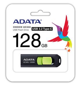 ADATA UC300 Typ-C 128GB, čierna/zelená