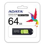 ADATA UC300 Typ-C 64GB, čierna/zelená
