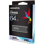 Adata UE720, 64GB, USB 3.2 GEN2, sivý