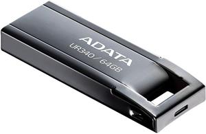 ADATA UR340 USB 3.2 128GB, kovový-čierny