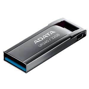 ADATA UR340 USB 3.2 32GB, kovový-čierny