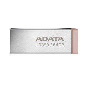 ADATA UR350 USB 3.2 64GB, kovový-hnedý