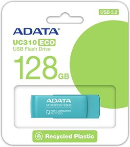 ADATA USB 128GB UC310E ECO, USB 3.2, zelená