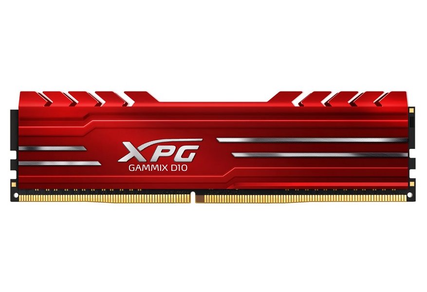 Adata XPG Gammix D10, DDR4, DIMM, 3000 MHz, 8 GB, CL16, červená