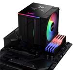 ADATA XPG MAESTRO PLUS 62DA, chladič CPU, 2x120 mm, ARGB, displej, čierny