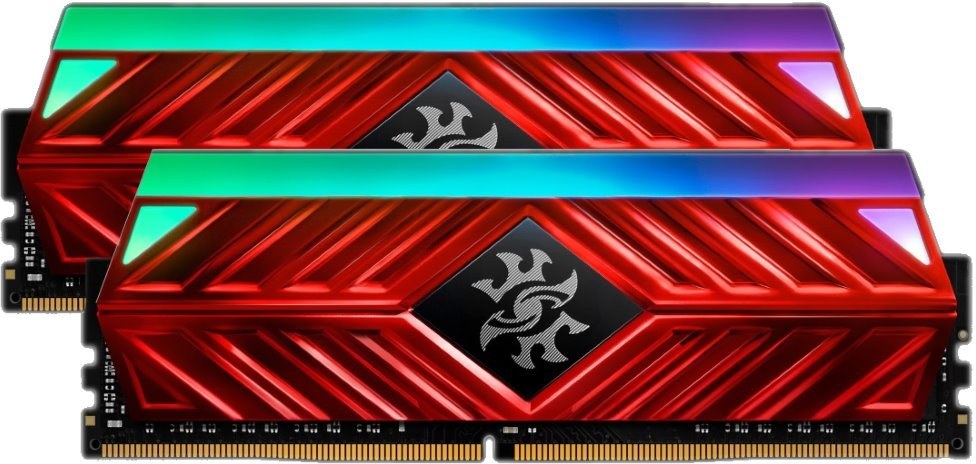 Adata XPG Spectrix D41, DDR4, DIMM, 3600 MHz, 16 GB (2x 8 GB kit), CL17, RGB, červená