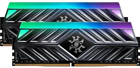 Adata XPG Spectrix D41, DDR4, DIMM, 3600 MHz, 16 GB (2x 8 GB kit), CL17, RGB, wolframová