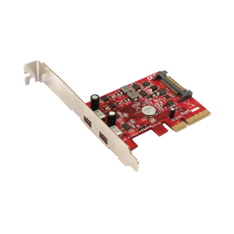 Addonics 2-portový USB 3.1 Type C PCIe 4X řadič