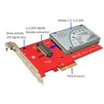 Addonics NVMe 2.5“ U.2 SSD PCIe adaptér