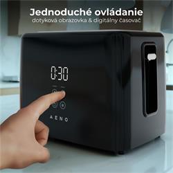 AENO 2-plátkový hriankovač TS2 , 930W,  automatický,  čierna farba, EU