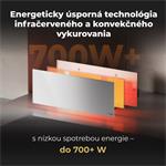 AENO AGH1S Premium Eco Smart infrapanel, biely