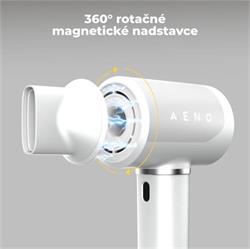 AENO AI ProDryer Fén HD5 biely, 100km/h, Hlasové ovl., ionizátor, AI, NTC, Gravity/Infra senzor, 67 dB, LED