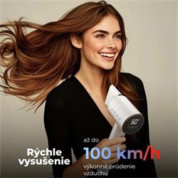 AENO vysovýkonný sušič vlasov HD4 v 100km/h, NTC senzor, 1500W, ionizátor,3rýchlosti, LED , cest. taška