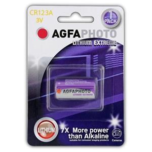 AgfaPhoto CR123A, lithiová foto batéria, blister 1ks