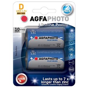AgfaPhoto LR20/D Power, alkalická batéria, blister 2ks