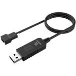 AKASA - 5V to 12V DC Step-Up Voltage Converter Cable for USB to 3-Pin & 4-Pin PC Fan