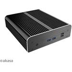 AKASA A-NUC38-M1B Fanless, čierna