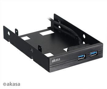 AKASA AK-HDA-06BK 3.5" adapter 2x USB 3.0, 2 HDD/SSD