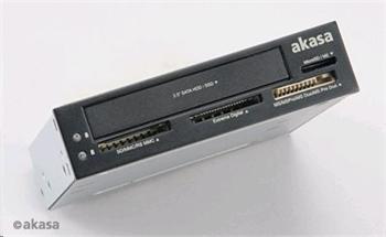 AKASA int. USB 2.0 int. čtečka karet + 2,5"HDD/SSD
