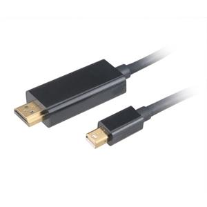 AKASA kábel miniDisplayPort na HDMI M/M, prepojovací, 1,8m