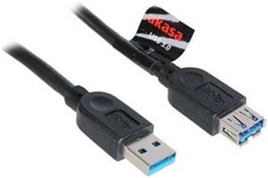 Akasa kábel USB 3.0 A-A M/F, predlžovací, 1,5m