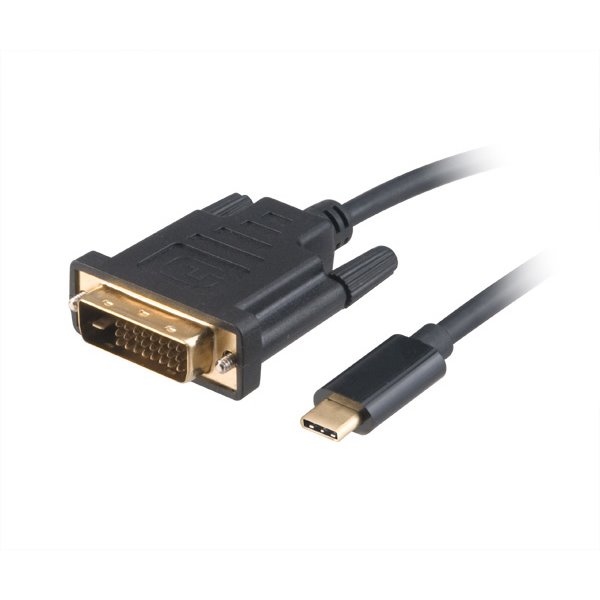 AKASA kábel USB-C na DVI M/M, prepojovací, 1,8m