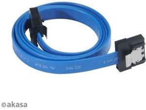 AKASA Super slim SATA3 datový kabel,  modrý, 15cm