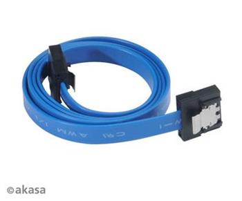 AKASA Super slim SATA3 datový kabel, modrý, 30cm