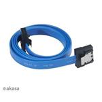 AKASA Super slim SATA3 datový kabel, modrý, 30cm