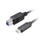 Akasa USB3.1C-USB3.0B kábel M/M, 1.0m, prepojovací