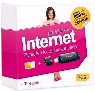 Akcia ! T-mobile SIM s kred.899Kč+USB modem zdarma