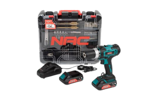 Aku vŕtačka NAC CDB2-40-S-LI-20V 2x2Ah + príslušenstvo 126 dielov