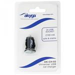 Akyga Car charger AK-CH-02 2100mA 2xUSB black