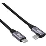 Akyga kábel USB-C 60W, 0,3m, čierny