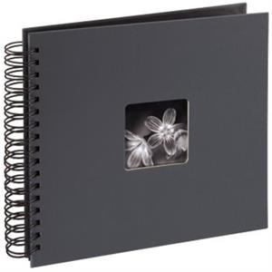 Album klasický špirálový FINE ART 28x24 cm, 50 strán, šedý