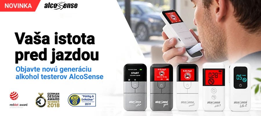 Nová generácia alkohol testerov AlcoSense