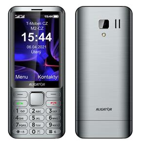 ALIGATOR D950, Dual SIM, strieborný