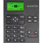ALIGATOR T100, GSM stolný telefón na SIM kartu, čierny, (rozbalené)