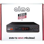 Alma 2800 SE, DVB-T2 HD prijímač s HEVC DVB-T2 overené