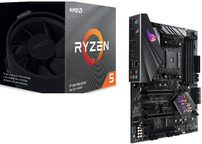 AMD Ryzen 5 3600, BOX, + doska ASUS ROG STRIX B450-F GAMING