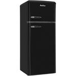 Amica VD 1442 AB, kombinovaná chladnička, čierna